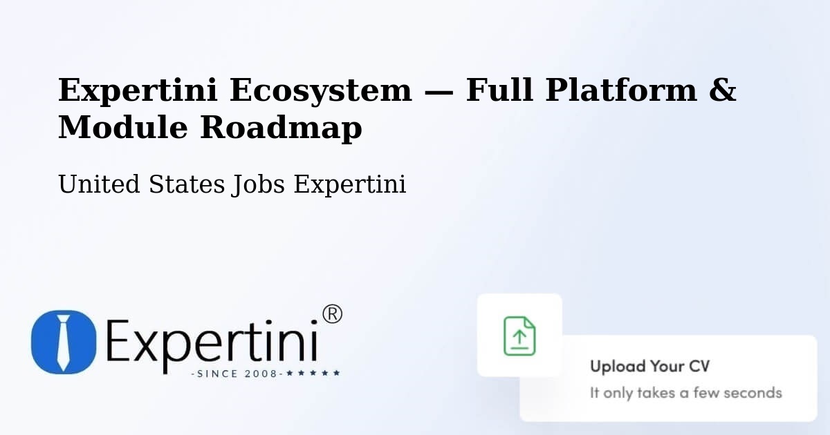 Expertini Ecosystem — Full Platform & Module Roadmap – Bluefield